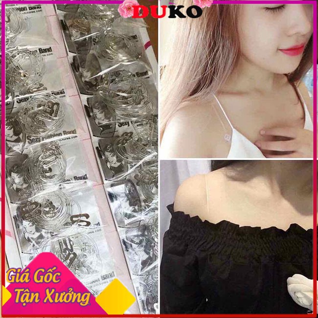 Dây Quai Áo Lót Trong Suốt Sợi Nhỏ Duko Fashion, Dây Áo Ngực Trong Suốt