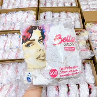 Bông Tẩy Trang Bella Cotton Premium (500 miếng)