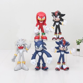 Sale 70% Bộ 5 tượng nhím bạc 11-12cm SEGA Sonic the Hedgehog, with keyring Giá gốc 300,000 đ - 99B55