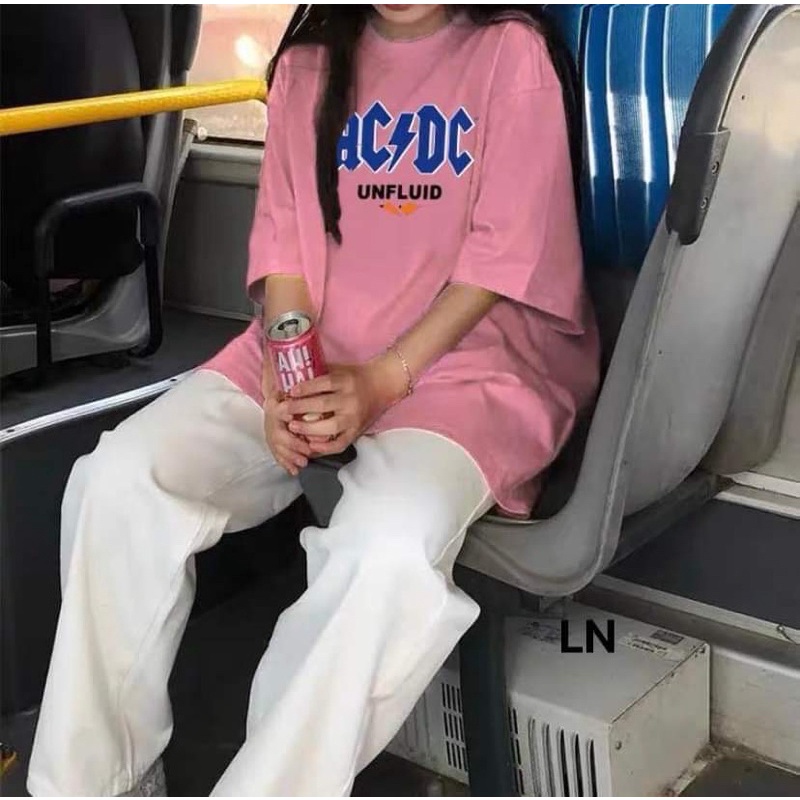 Sét áo ACDC + quần kaki trắng TH6