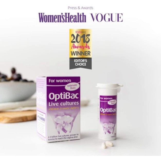 Optibac tím for women 30v chính hãng