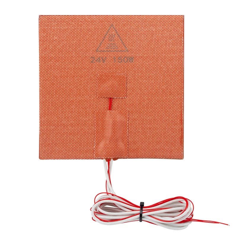 Tấm Silicon Nhiệt 150mm X 150mm 150W 12V / 24V Cho Máy In 3D