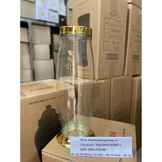 Bình thuỷ tinh ngâm rượu Hàn Quốc 12lit (hình sâm)