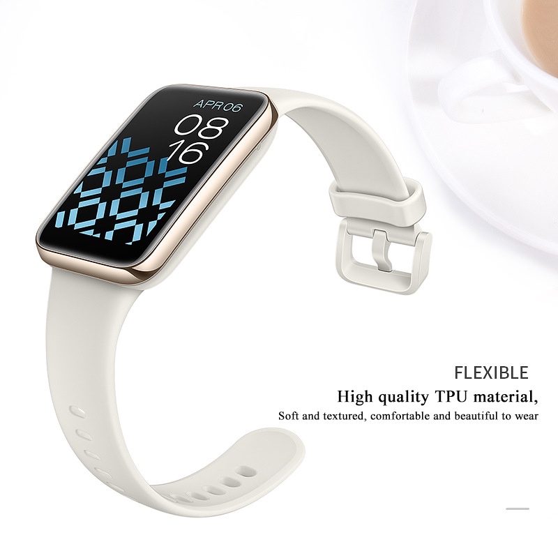 Dây Đeo Thay Thế Chất Liệu Silicon Màu Trơn Cho Xiaomi Mi Band 7 Pro Miband 7 Pro Mi Band 7 Pro