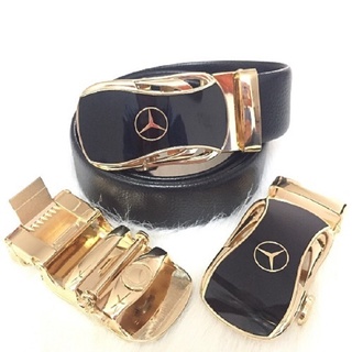 [Dây Lưng] Thắt Lưng Da Nam  MERCEDES Cao Cấp Khóa Cài Da Xịn. Dây Nịt Nam Da Bò 100% Mạ Vàng Nam Tính Chính Hãng GC1955