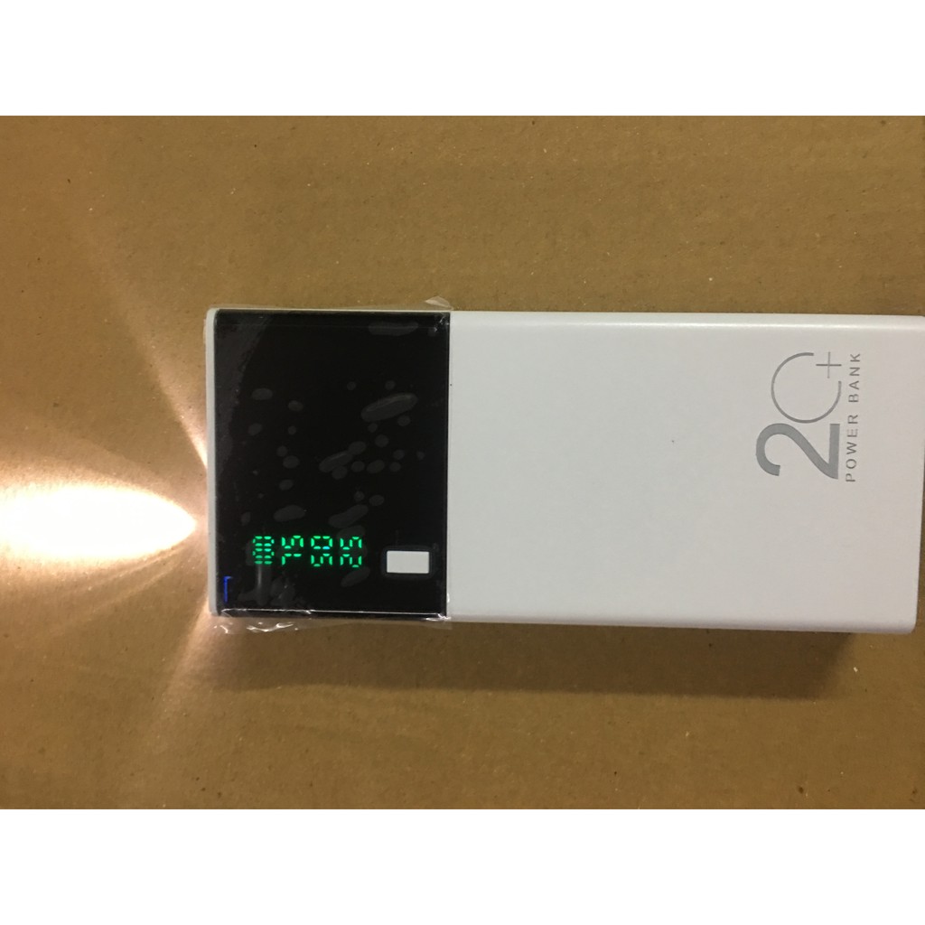 Pin Sạc Dự Phòng, Dung Lượng 20000mAh Màn LED có đèn Pin