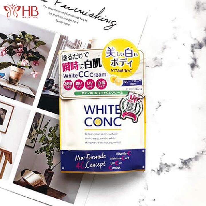 [Rẻ vô địch] Kem Dưỡng Thể Trắng Da White Conc White CC Cream 200g