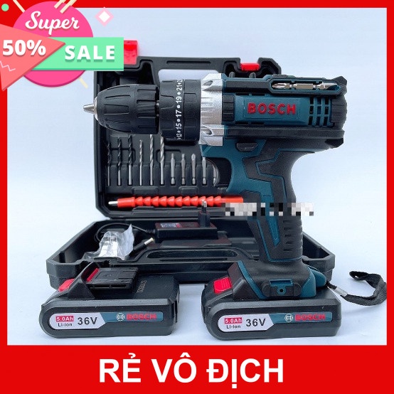BỘ MÁY KHOAN BOSCH DÙNG PIN 36V (HÀNG CÔNG TY) [HCM]