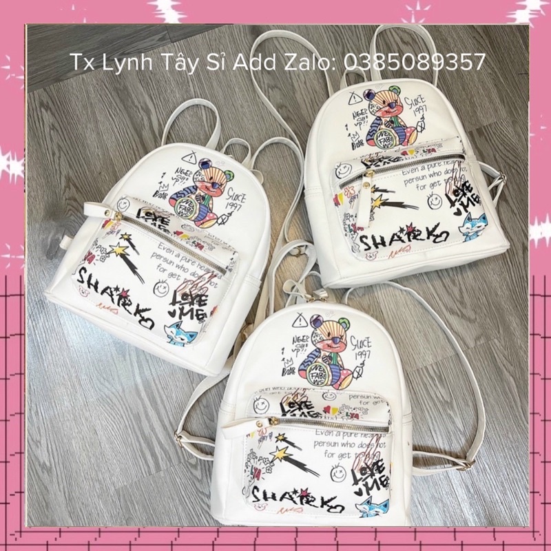 Balo Mini Size 23 Hình Gấu Mẫu Mới Hót , Balo Nữ (Video + Ảnh Thật)