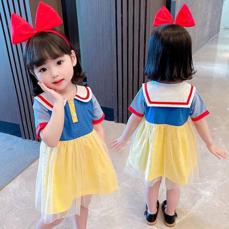 Girls' summer Snow White dress