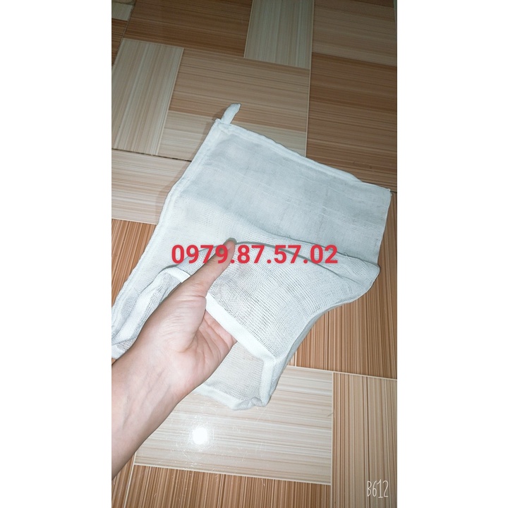 Túi vải mùng dùng để lọc, vắt đồ 20x25cm ( 2 lớp vải)