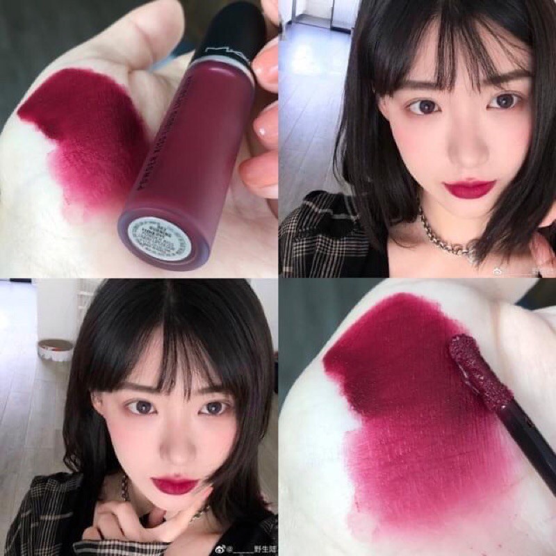 [Mã COSMS70 giảm 10% đơn 250K] Son MAC chính hãng powder kiss liquid lipcolour , son kem lì lâu trôi Lipstick 5ml