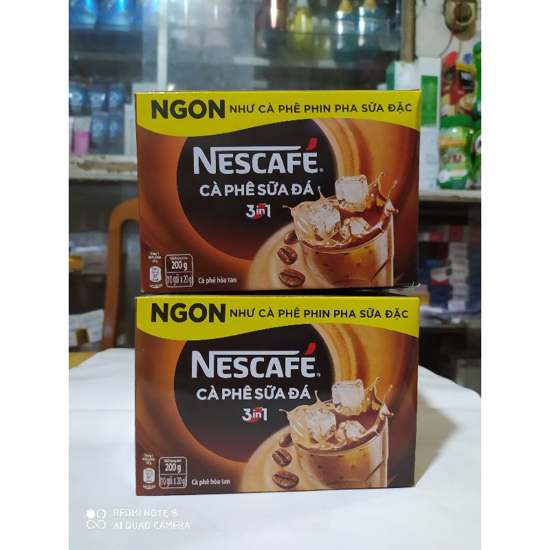 CÀ PHÊ SỮA ĐÁ 3 IN 1 NESCAFE  , CÀ PHÊ HÒA TAN 200G