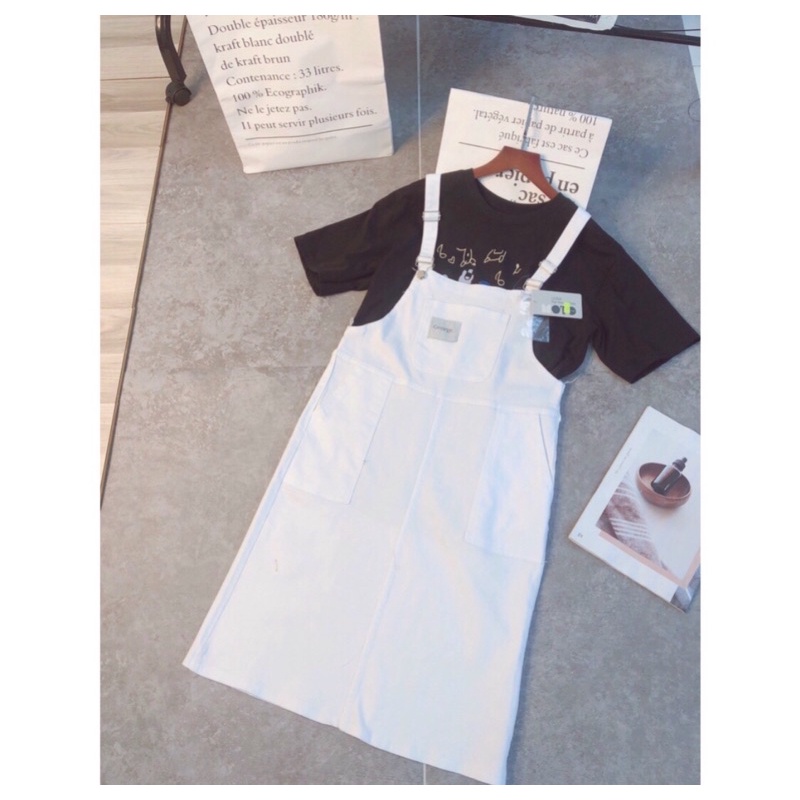 YẾM VÁY DÀI KAKI JEAN SIÊU CO GIÃN, MỀM TÚI CÁ TÍNH 3 SIZE 46-65KG TÙY CHIỀU CAO