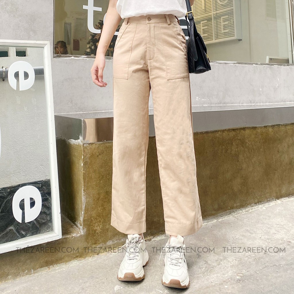 [Mã FADIRECT20 giảm 20K đơn 150K] QUẦN CULOTTES KAKI BASIC ZAREEN TRS13 NUDE | BigBuy360 - bigbuy360.vn
