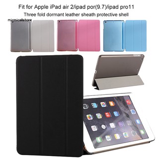 Bao da có khóa nam châm 3 khớp gập đứng cao cấp dành cho iPad Por 9.7/Air 2/Pro 11inch