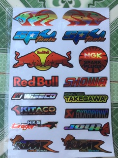 Bộ tem logo .tem crom bóng nhiều kiểu mẫu
