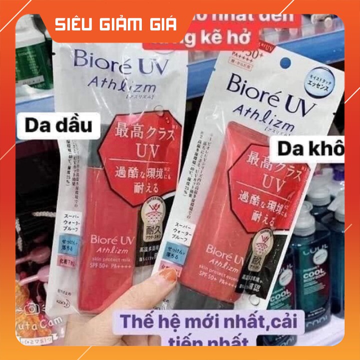 KEM CHỐNG NẮNG BIORE UV ATHLIZM MÀU ĐỎ