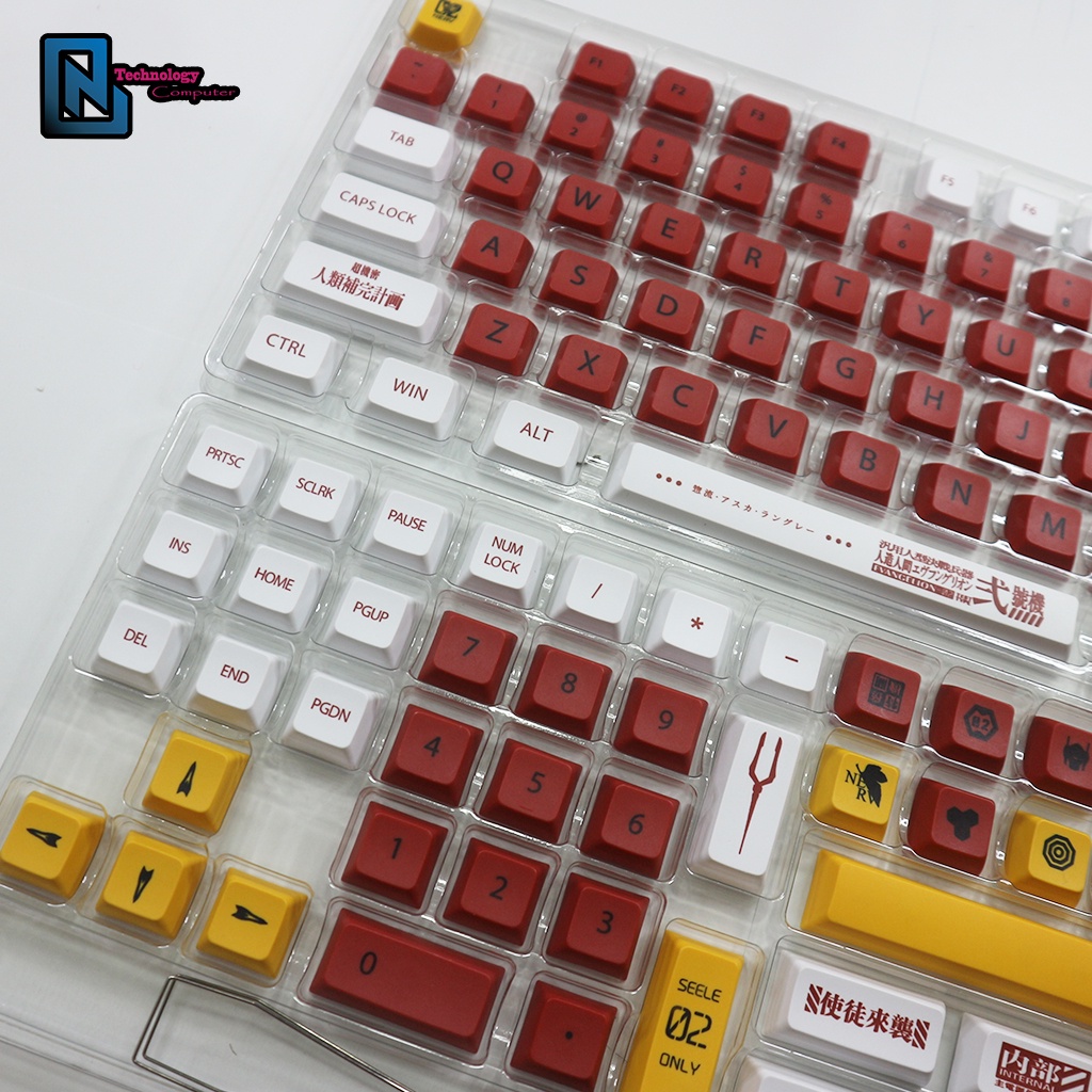 Keycap Kiểu XDA Gundam No.2 Chất Liêu PBT 124 Phím Dành Cho Layout 61/64/68/75/84/87/98/104