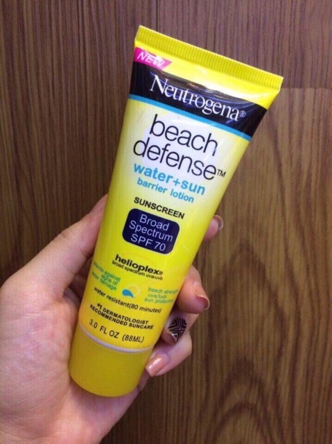 Sale 38% Kem chống nắng Neutrogena Beach Defense SPF 70 tuýp 88ml của Mỹ