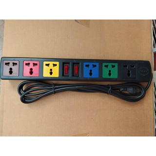 Ổ cắm Lioa 6 đa năng ( dây nguồn 3m,5m). - 10a .