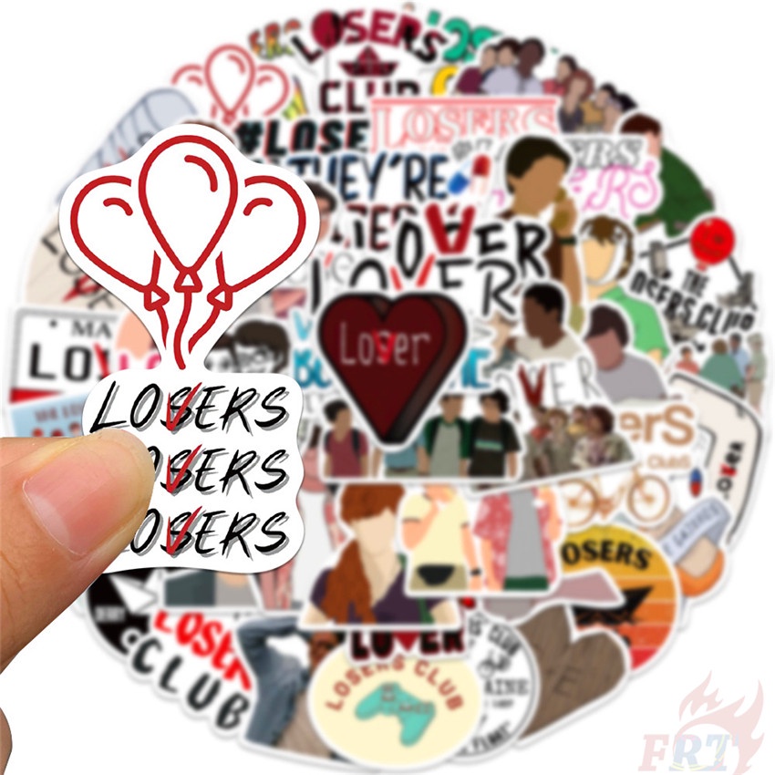 ❉ Nhãn Dán Câu Lạc Bộ Losers Series 01 ❉ Bộ 50 Sticker Chống Thấm Nước Họa Tiết Doodle Hợp Thời Trang