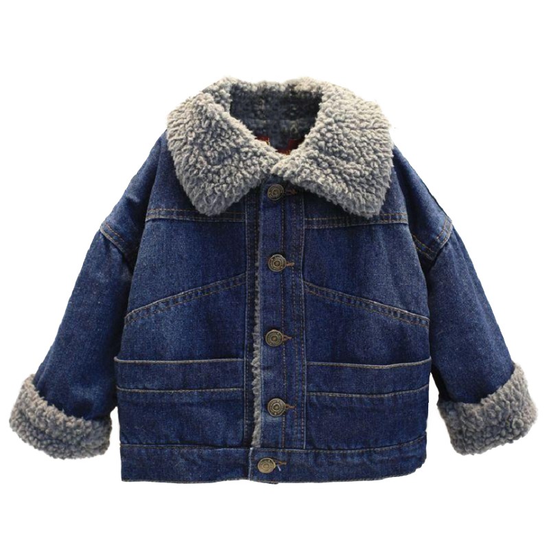 Áo khoác lông cừu trẻ em nam nữ, thời trang 2018 M1076090
