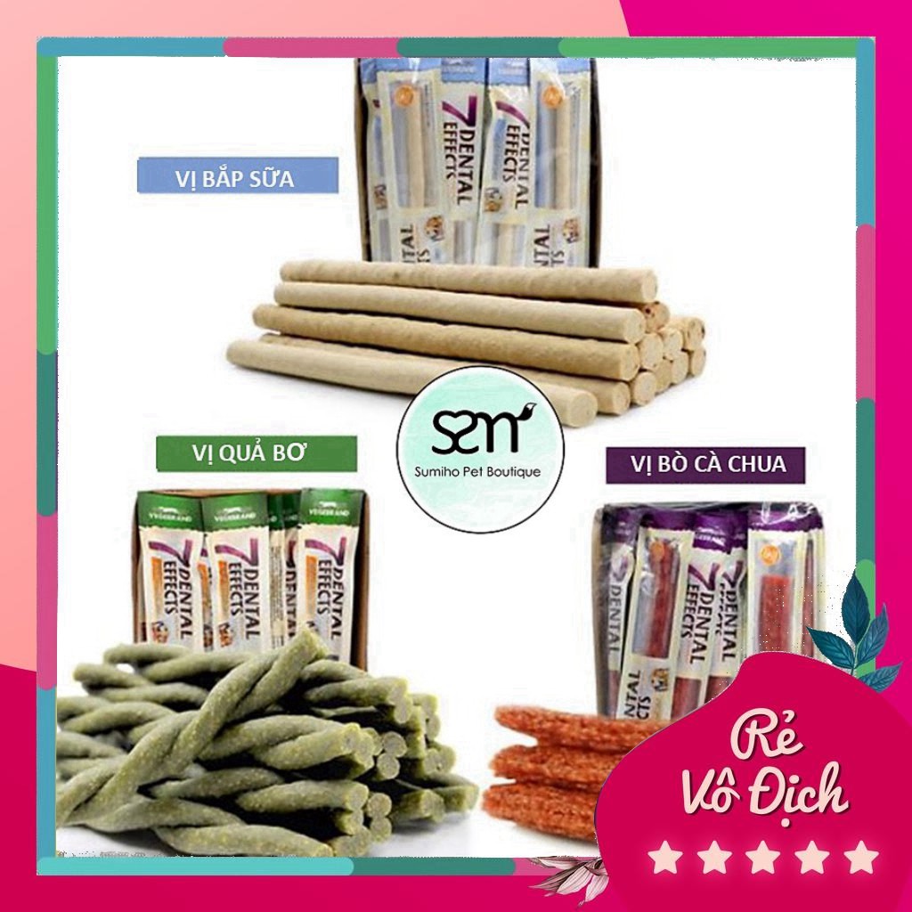 Xương gặm sạch răng thơm miệng cho cún cưng 7 Dental Effects (15gr/cây)