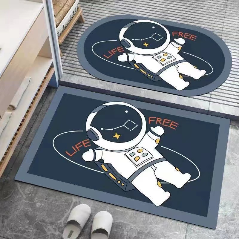 Thảm lót chân 3D K1 phòng tắm, phòng khách, phòng ngủ 40x60CM