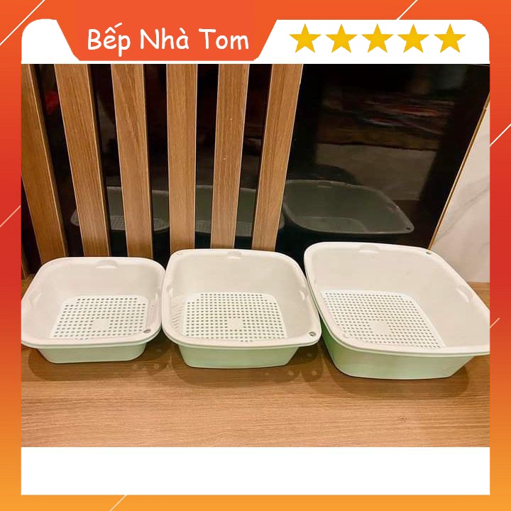 [HOT] Bộ Rổ Nhựa Kèm Thau ECCO 6 Món 6 Kích Thước Khác Nhau Cao Cấp (3 Rổ 3 Thau)