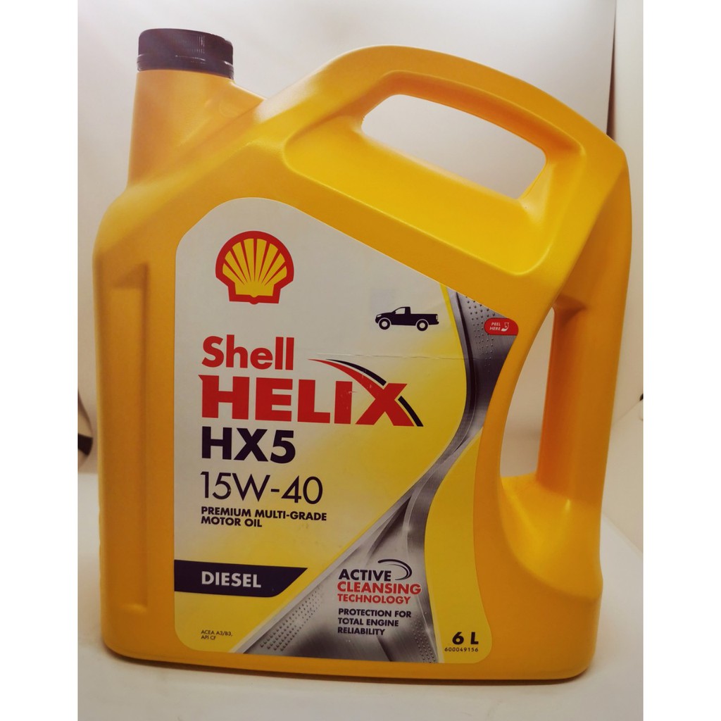 Dầu nhớt động cơ Shell Helix HX5 Diesel-15W40 6Lít - shell hx5 15w40 (MẪU MỚI)
