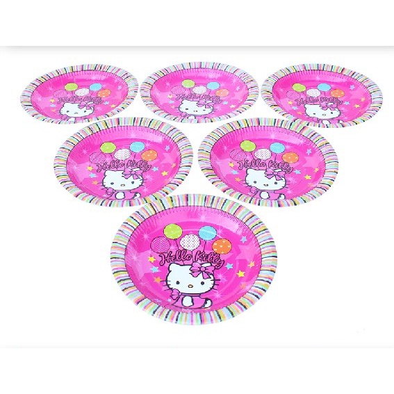 Đĩa Giấy  Phụ Kiện Trang Trí Sinh Nhật, Dĩa Giấy Sinh Nhật Trang Trí Bàn Tiệc Cho Bé