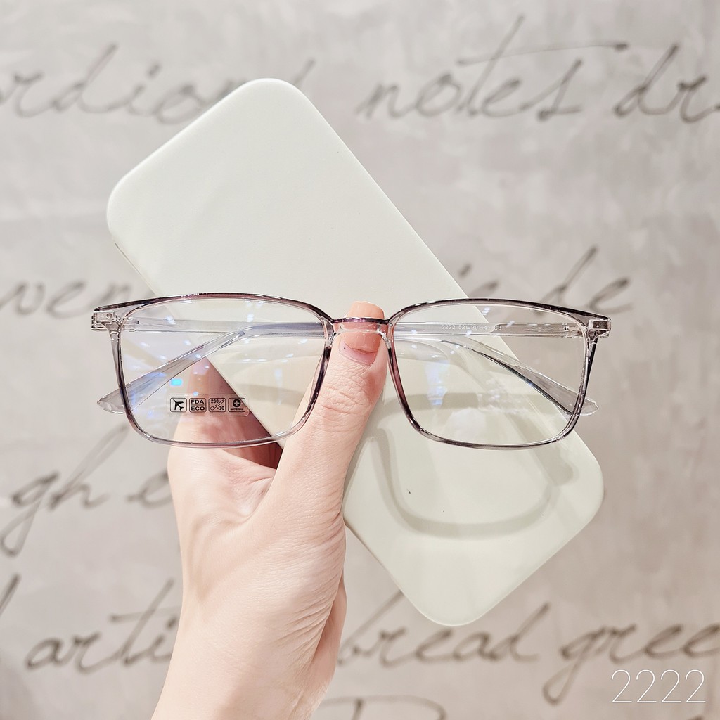 [Mã SKAMCLU7 giảm 10% cho đơn từ 0Đ] Gọng kính nam nữ Lilyeyewear nhựa dẻo, mắt vuông, nhiều màu Y2222 | BigBuy360 - bigbuy360.vn