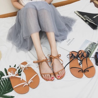 Giày cột dây mùa hè phong cách nữ tính