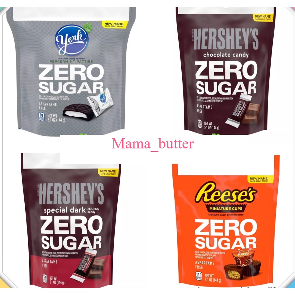 Socola Mỹ Không Đường HERSHEY REESE'S Zero Sugar Free Aspartame free Chocolate Candy Special Dark Sô Cô La Đắng 144g