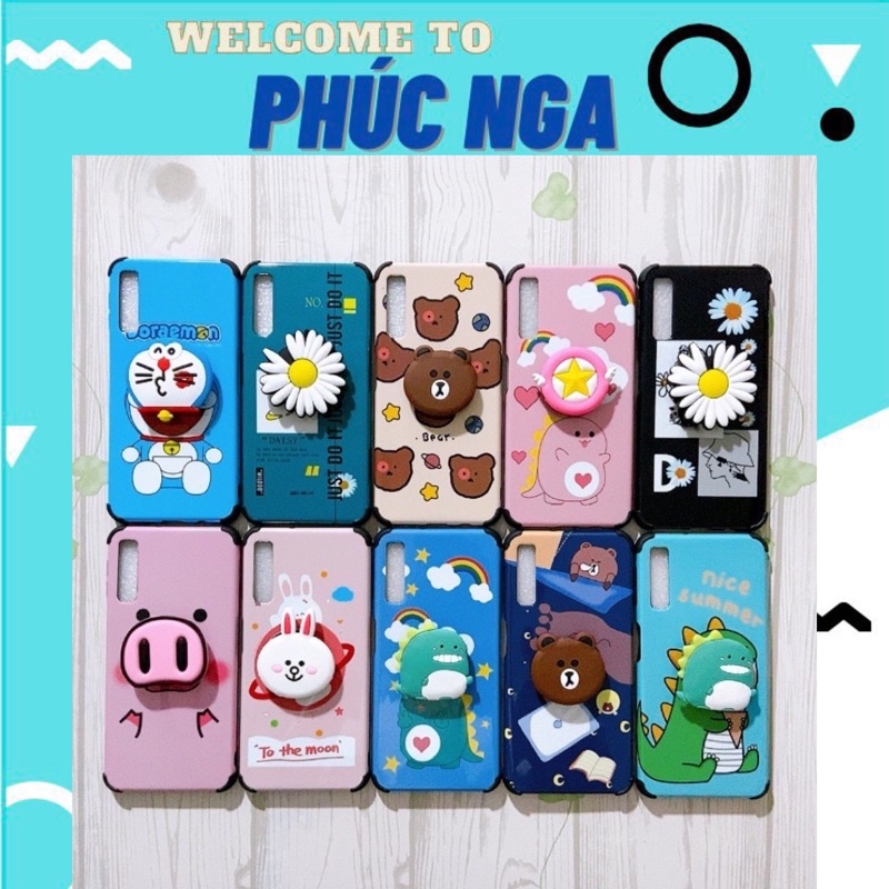 Ốp lưng idm Hàn Quốc kèm pop Samsung A7 2018/A750
