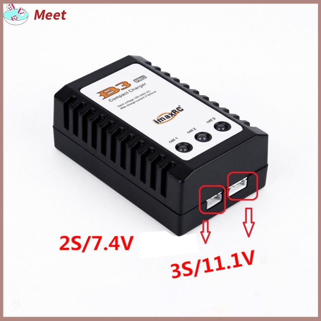 Bộ Sạc Cân Bằng Pin Lipo B3 Lipo 10w 2s-3s 7.4v 11.1v Pro Compact B3Ac