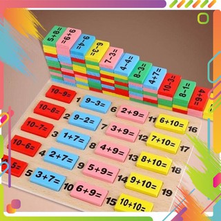 Đồ chơi Bộ học Toán Domino bằng gỗ