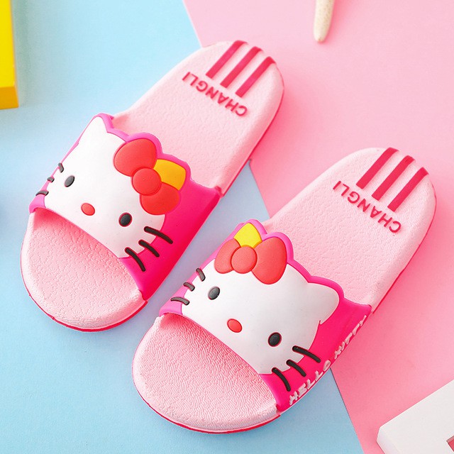 [Rẻ Vô Địch] Dép Đi Biển Hello Kitty Cho Bé Gái