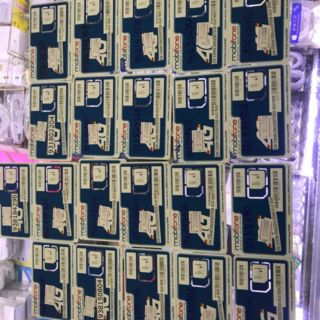 Sim mobi C90N 120Gb/ tháng, nội mạng 1000p, ngoại mạng 50p