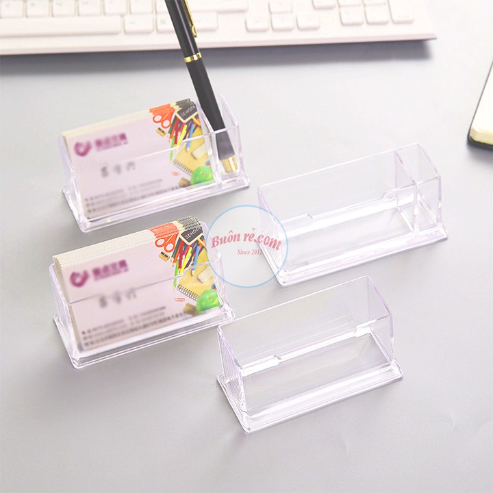 Hộp nhựa trong suốt đựng name card nhỏ gọn tiện dụng 01082 Buôn Rẻ