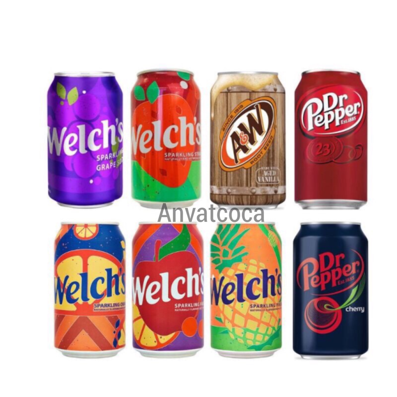 LẺ 1 LON SODA WELCH'S MỸ 355ml