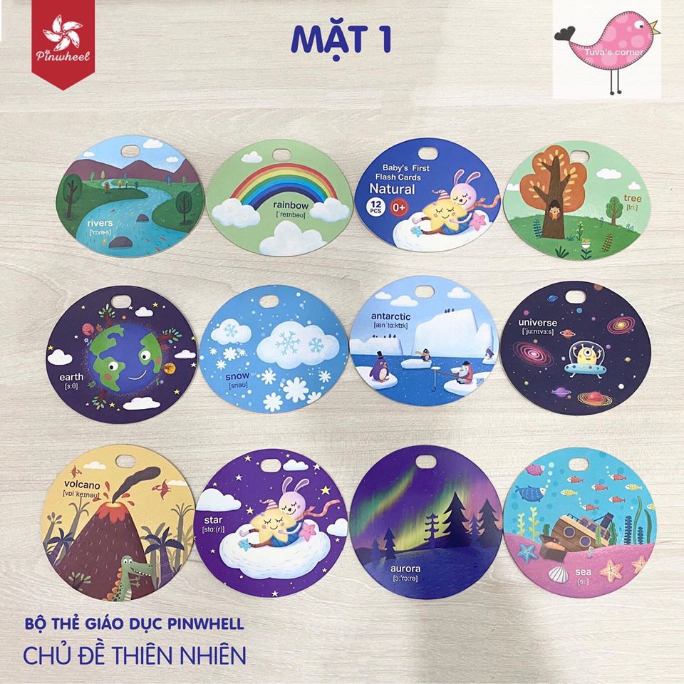 Thẻ học Pinwheel có sẵn