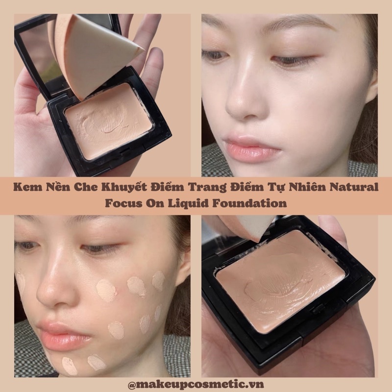 Kem Nền Che Khuyết Điểm Trang Điểm Tự Nhiên Natural Focus On Liquid Foundation