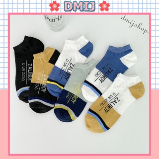 Set 5 đôi tất nam cổ thấp nhiều mẫu vớ nam cổ thấp chữ Zaliboy TN14