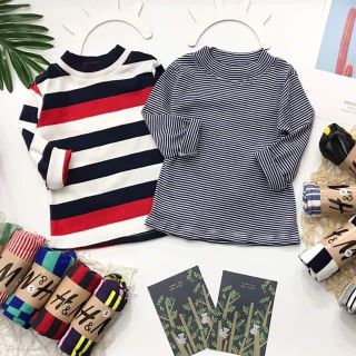 Combo 5 áo Cotton HM dài tay cho bé