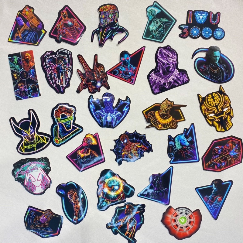 Sticker mũ bảo hiểm chống nước hình siêu anh hùng