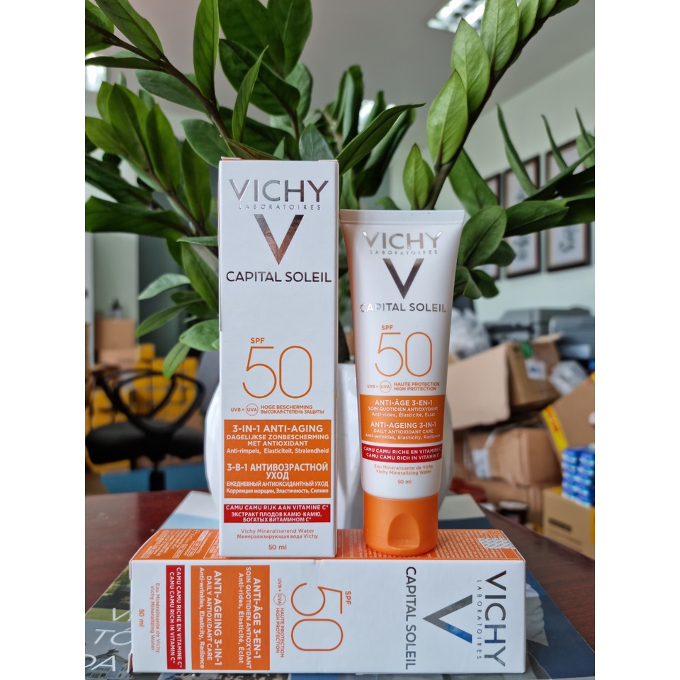 Kem chống nắng chống lão hoá Vichy Ideal soleil anti age SPF50/PA+++ 50ml