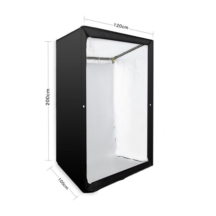 Hộp chụp sản phẩm, người mẫu thời trang cỡ lớn 120x100x200cm