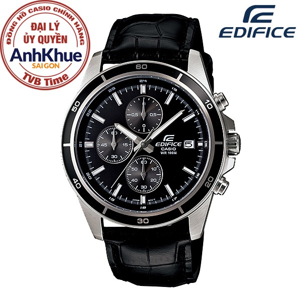 Đồng hồ nam dây da Casio Edifice chính hãng Anh Khuê EFR-526L-1AVUDF